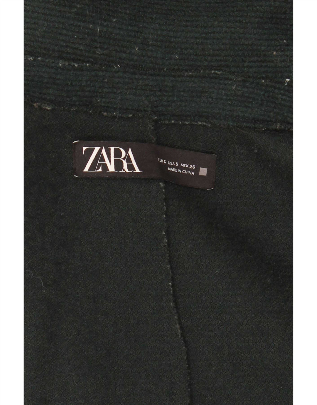 Cappotto doppiopetto oversize da donna Zara UK 10 piccolo verde