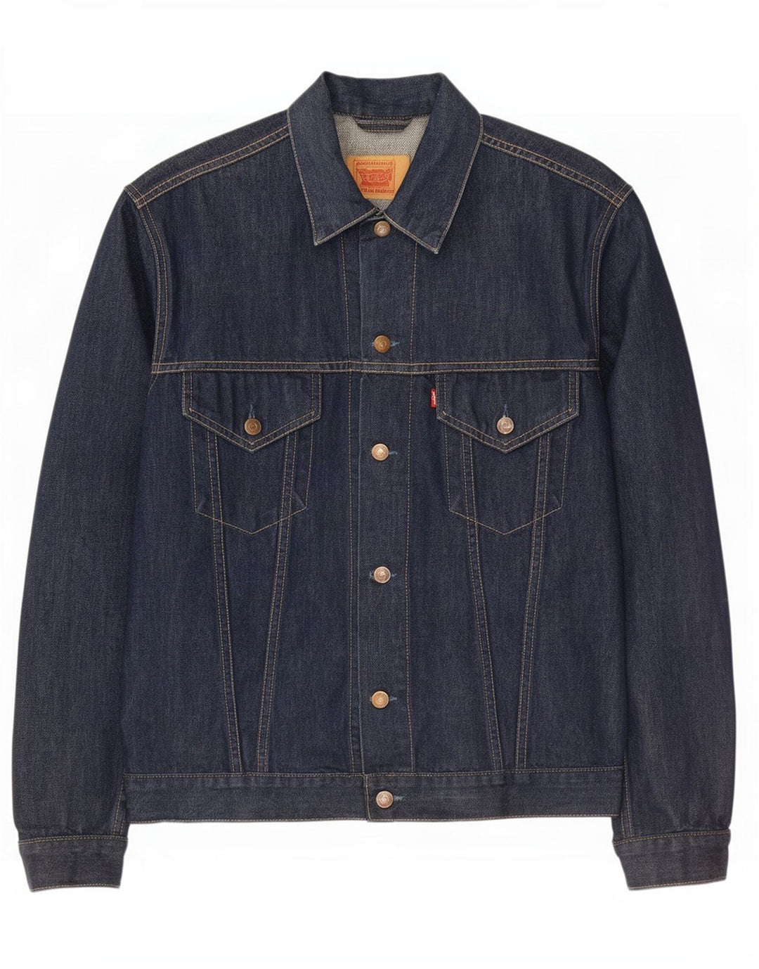 Giacca di jeans da uomo Levi's UK 44 2XL Cotone blu navy