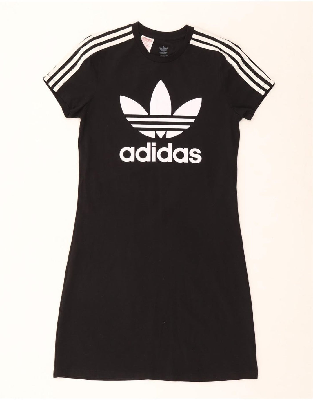 Abito T-shirt con grafica ADIDAS per ragazze 14-15 anni in cotone nero