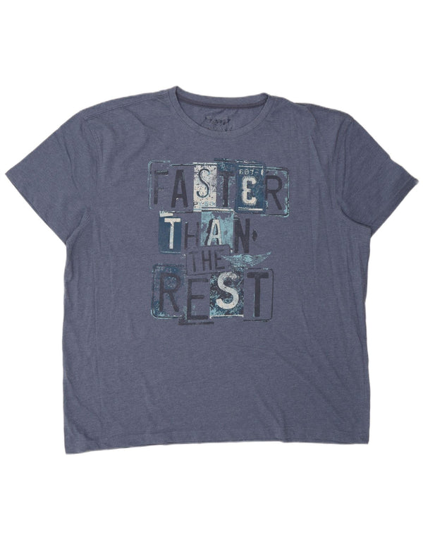 ARIZONA T-shirt grafica da uomo Top 3XL cotone blu navy