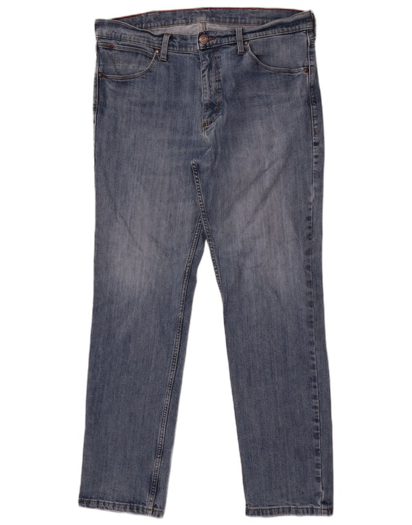 Jeans slim regolari da uomo Wrangler W36 L32 cotone blu