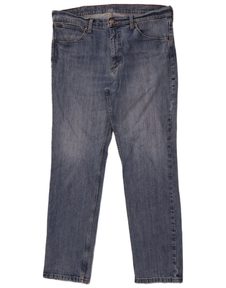 Jeans slim regolari da uomo Wrangler W36 L32 cotone blu
