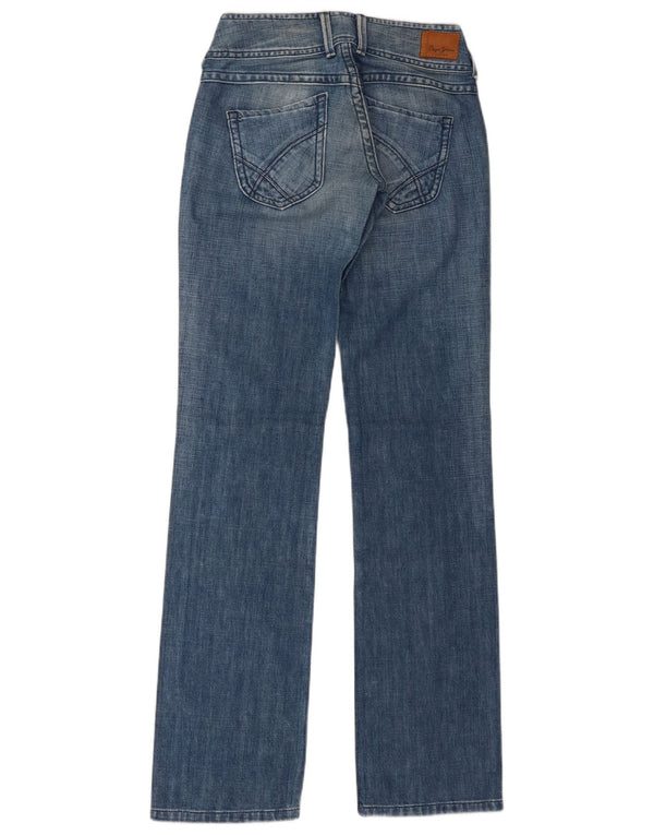 PEPE Jeans Donna Dritto W28 L34 Blu Cotone