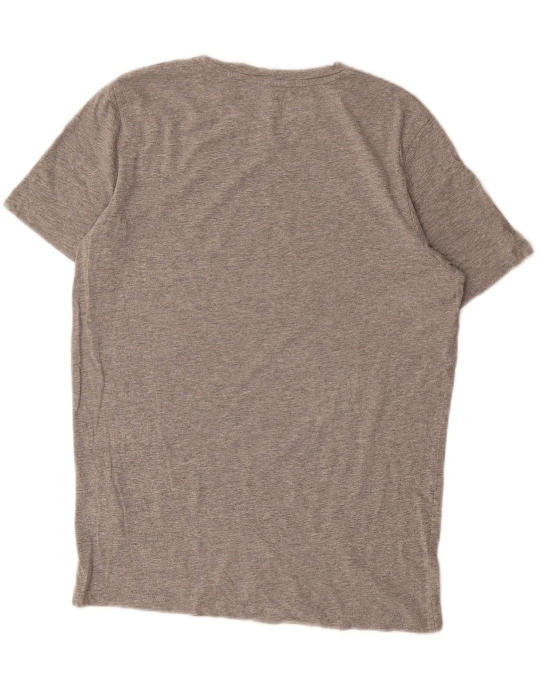 JACK & JONES T-shirt grafica da uomo con vestibilità regolare, piccola, in cotone grigio
