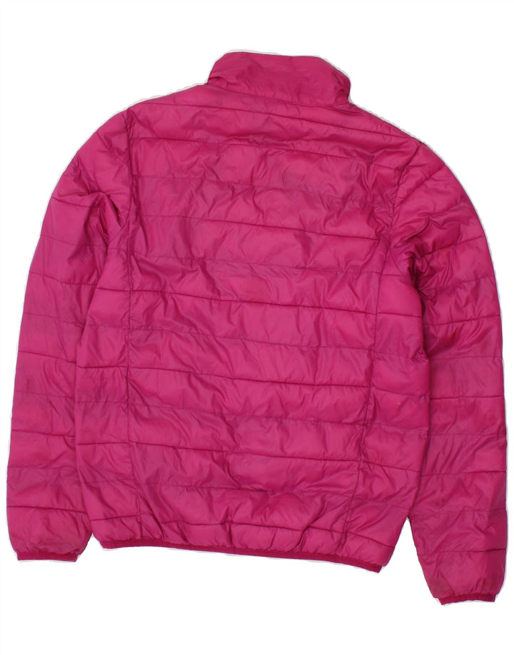 DIADORA Girls Padded Jacket 13-14 Years 2XL Pink Polyester Vintage Diadora and Second-Hand Diadora from Messina Hembry 