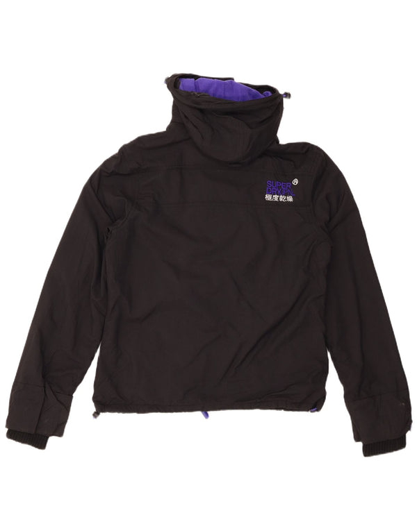 Giacca a vento grafica da donna SUPERDRY Windcheater UK 14 media nera