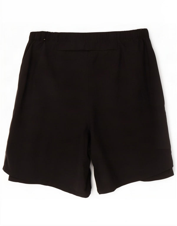 Pantaloncini sportivi Nike Dri Fit da uomo con grafica Small Black Poliestere color block