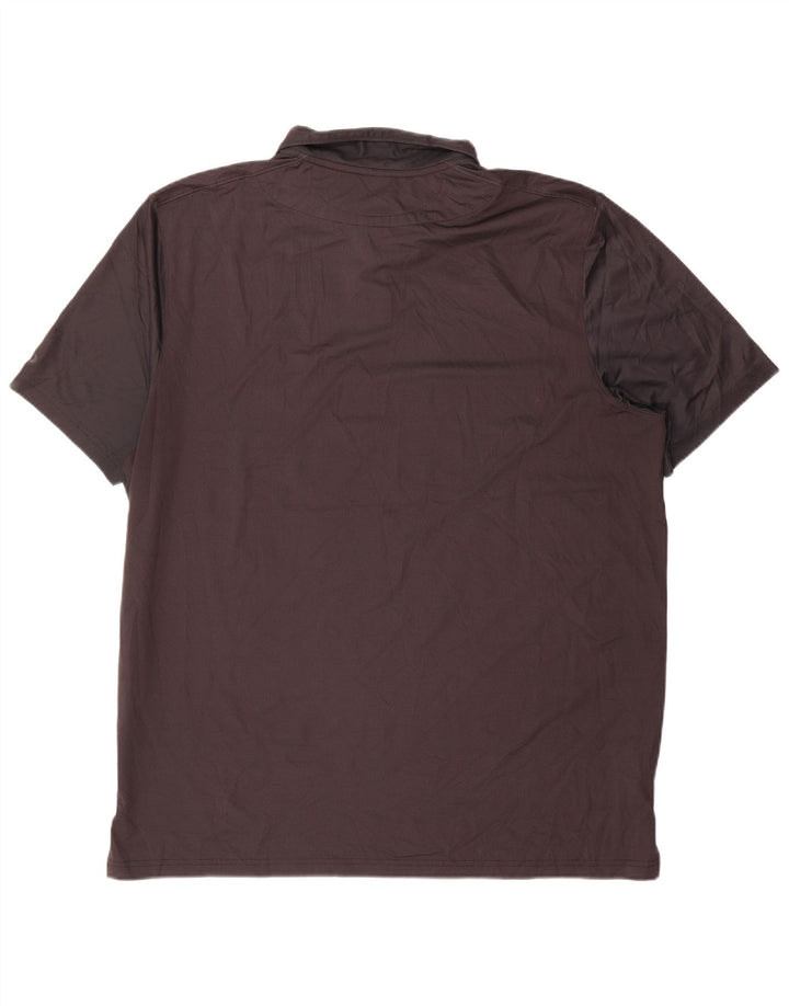 Polo da uomo Oakley 2XL poliestere a righe nere