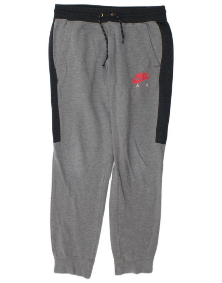 Pantaloni da tuta da uomo Nike Joggers in cotone color block grigio medio