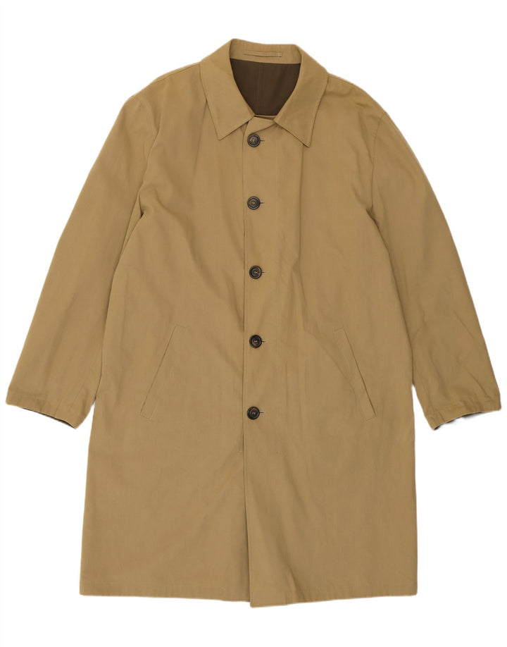 Cappotto reversibile morbido da uomo Ermenegildo Zegna IT 54 2XL Poliestere kaki