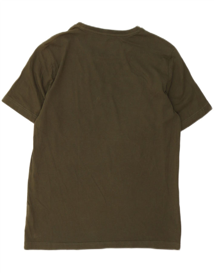 T-shirt grafica da uomo PUMA Top Small in cotone verde
