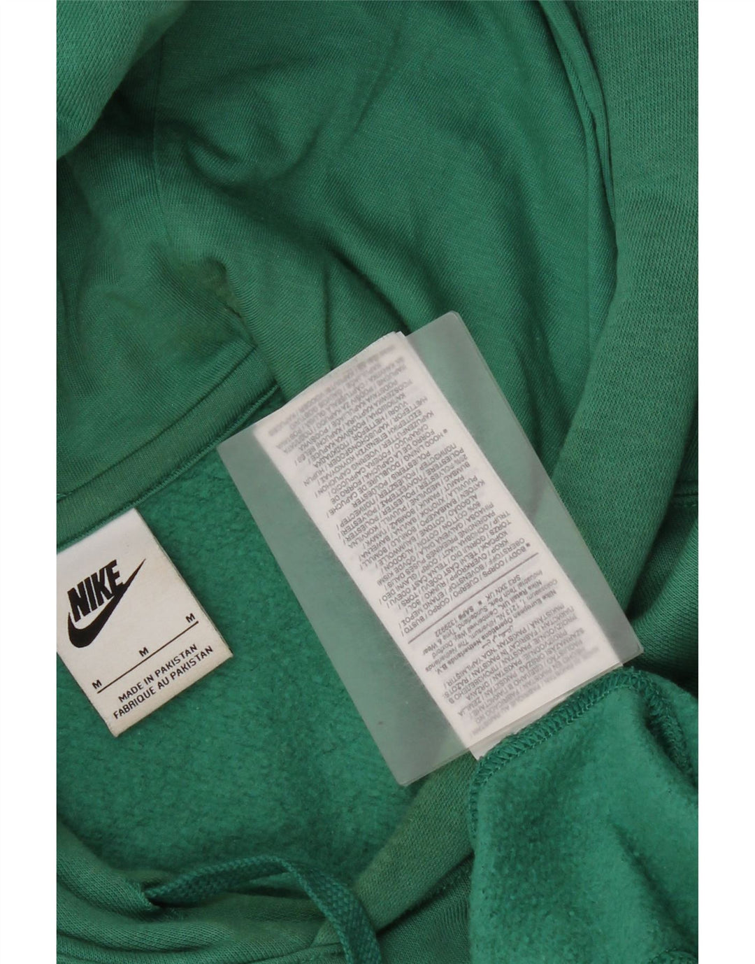 Felpa con cappuccio da uomo Nike in cotone verde medio