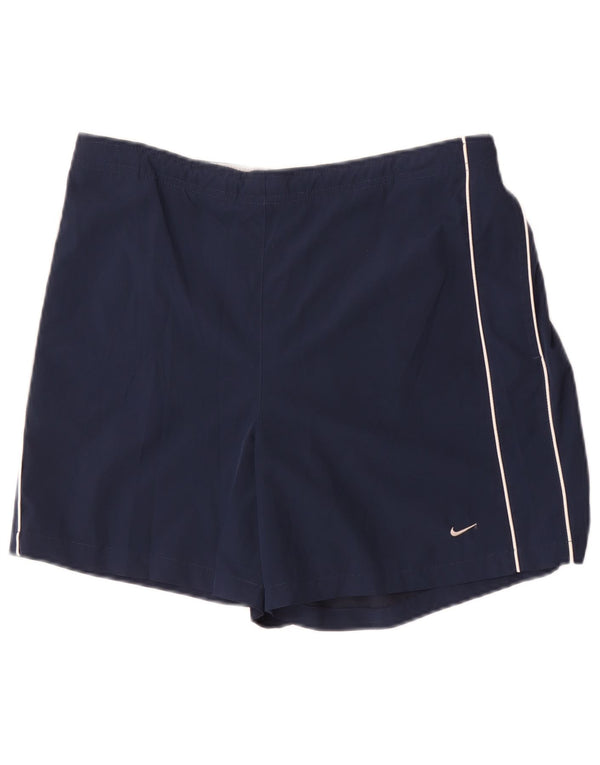Pantaloncini sportivi Nike Donna UK 16/18 XL Blu navy