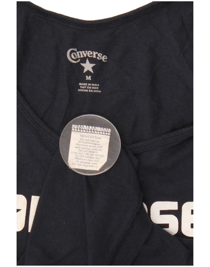 Converse Canotta grafica da uomo Top in cotone blu navy medio