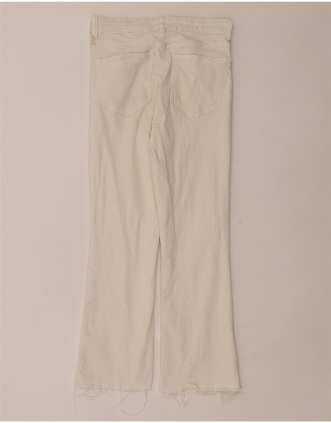 Jeans corti da donna Zara EU 38 piccoli W28 L24 bianchi