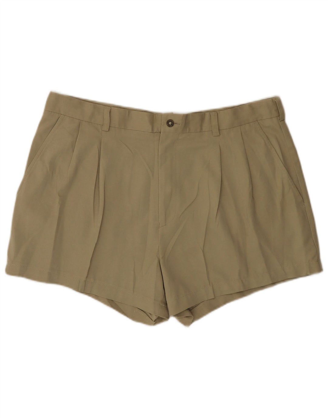 Pantaloncini chino da uomo Izod W38 XL poliestere beige