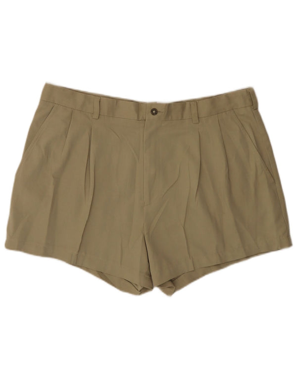 Pantaloncini chino da uomo Izod W38 XL poliestere beige