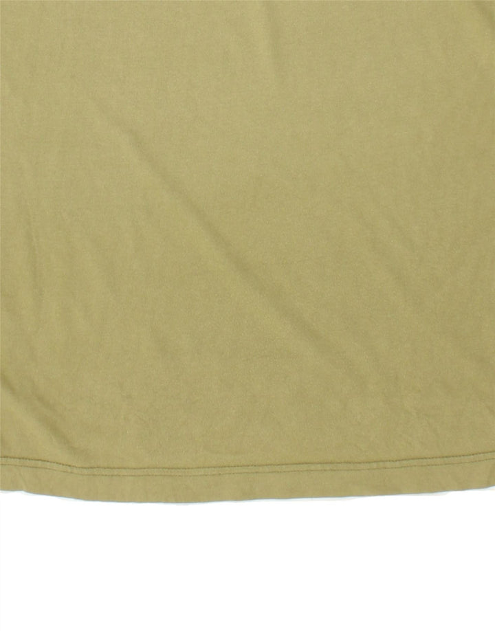 FILA Mens Polo Shirt Medium Khaki Cotton Vintage Fila and Second-Hand Fila from Messina Hembry 