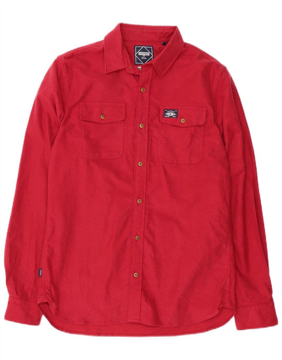 Camicia da uomo Superdry in cotone rosso medio