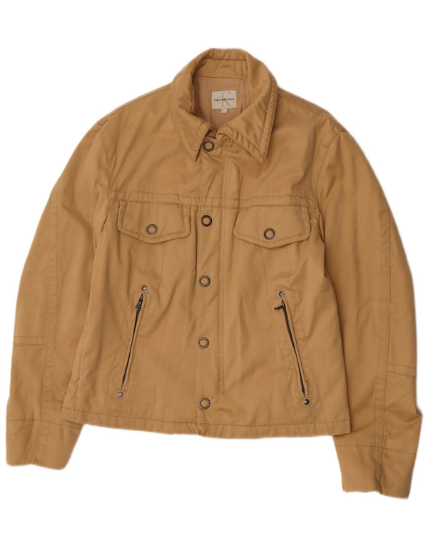 Giacca utility da donna Calvin Klein Jeans UK 14 Large Beige Cotton