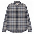 Penguin Camicia da uomo in flanella di cotone a quadri blu grande