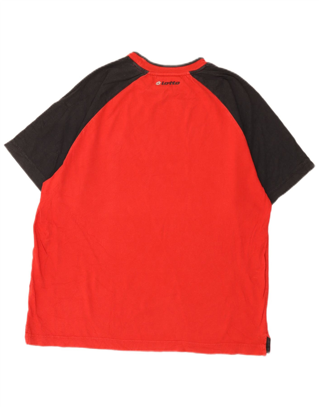 T-shirt da uomo Lotto Top rosso medio color block