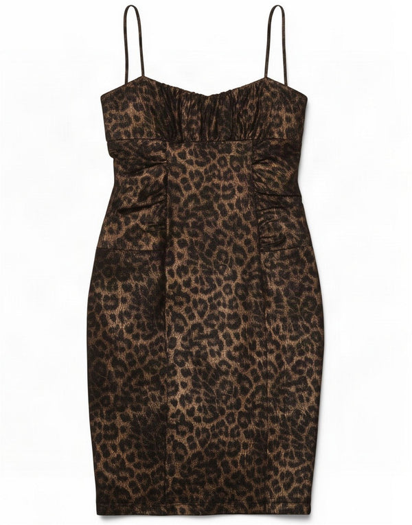 Joseph Ribkoff Abito tubino da donna UK 12 Marrone medio Stampa animalier
