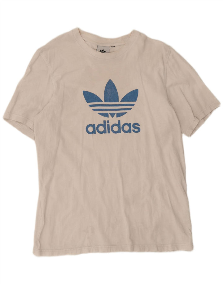 T-shirt grafica da uomo Adidas Top bianca media