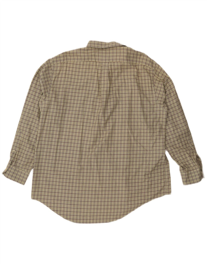 Camicia da uomo LANDS END 2XL Beige a quadri