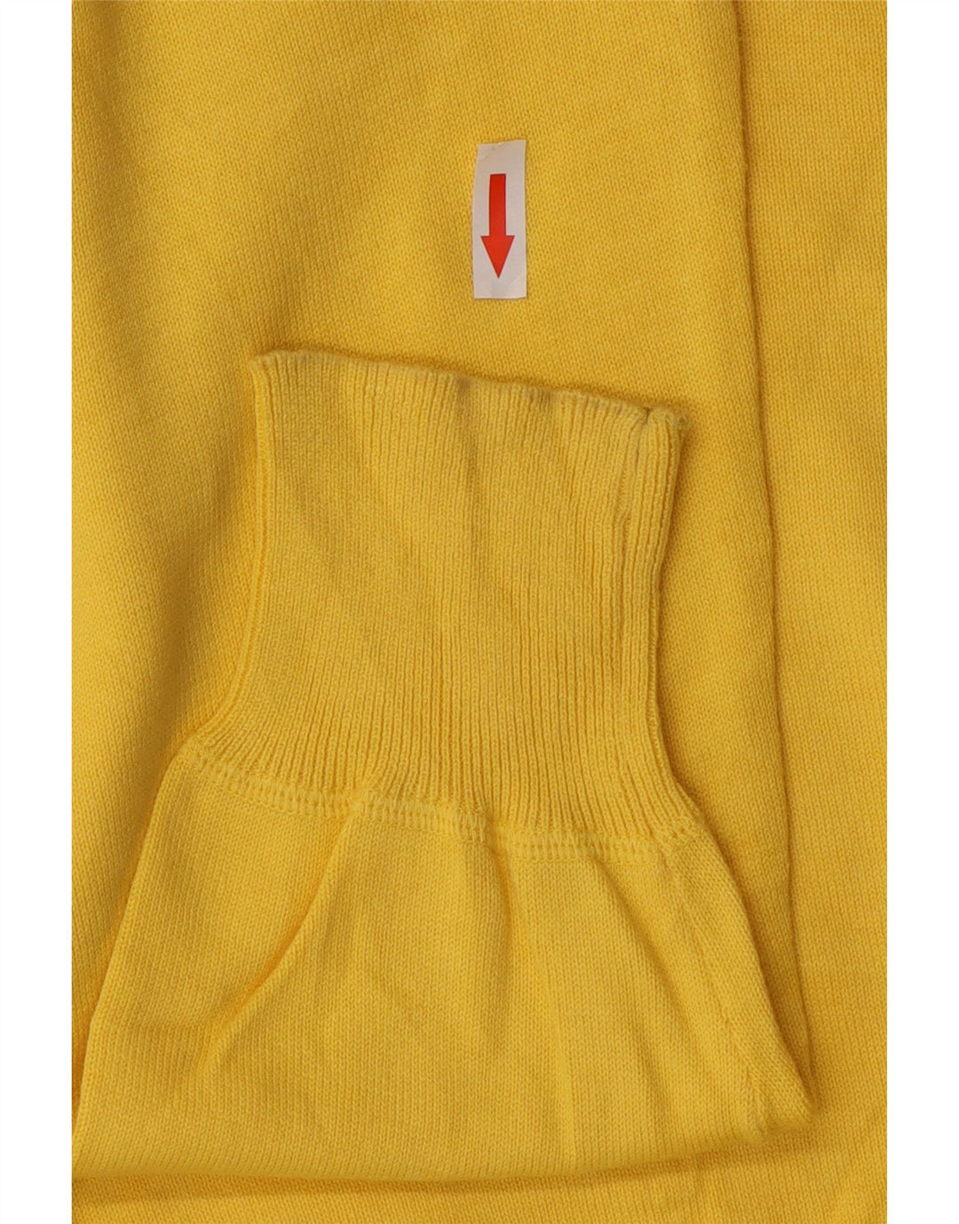 Sergio Tacchini Maglione da uomo con zip e collo grande in cotone giallo