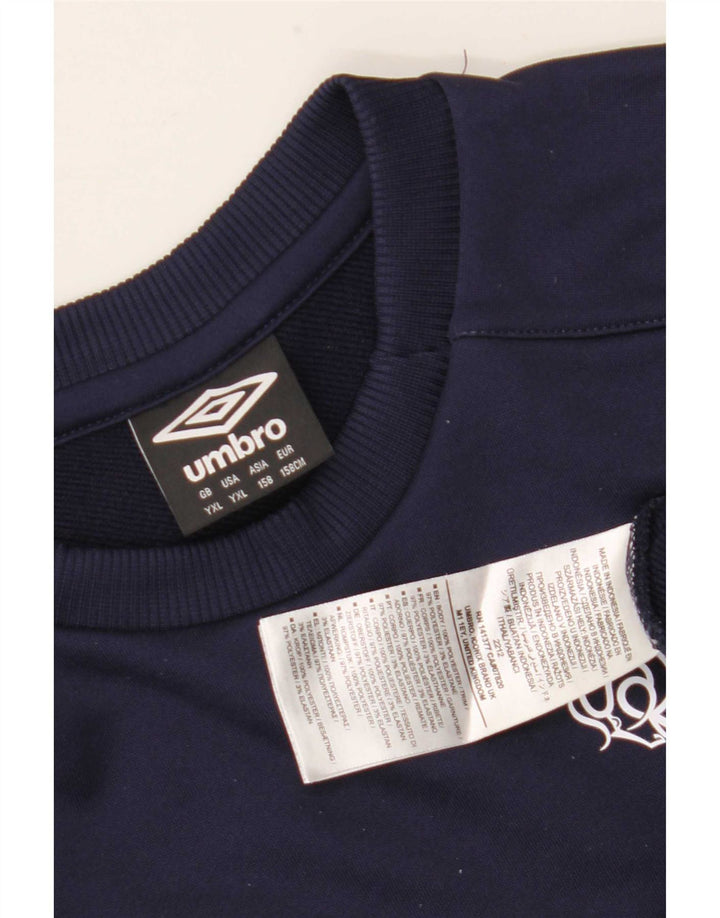 Felpa grafica per ragazzi Umbro 13-14 anni XL poliestere blu navy