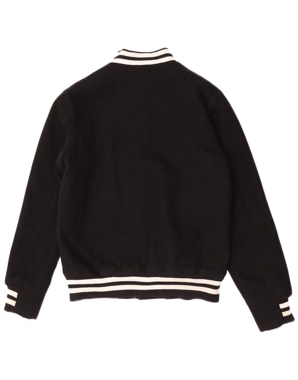 Giacca college grafica da uomo DC UK 36 piccola lana nera