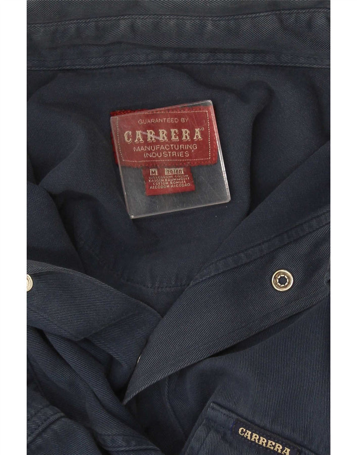 Camicia in denim da uomo Carrera taglia 39/40 cotone medio blu navy