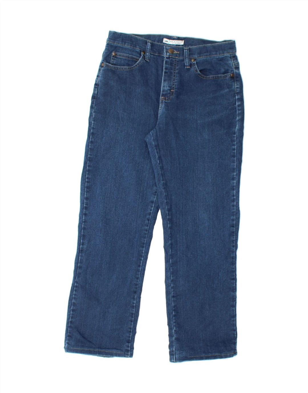LEE Womens Relaxed Fit Straight Jeans US 6 Medium W28 L27 Blue Cotton Vintage Lee and Second-Hand Lee from Messina Hembry 
