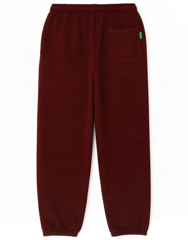 Benetton Pantaloni tuta da donna Joggers UK 14 Borgogna medio Cotone