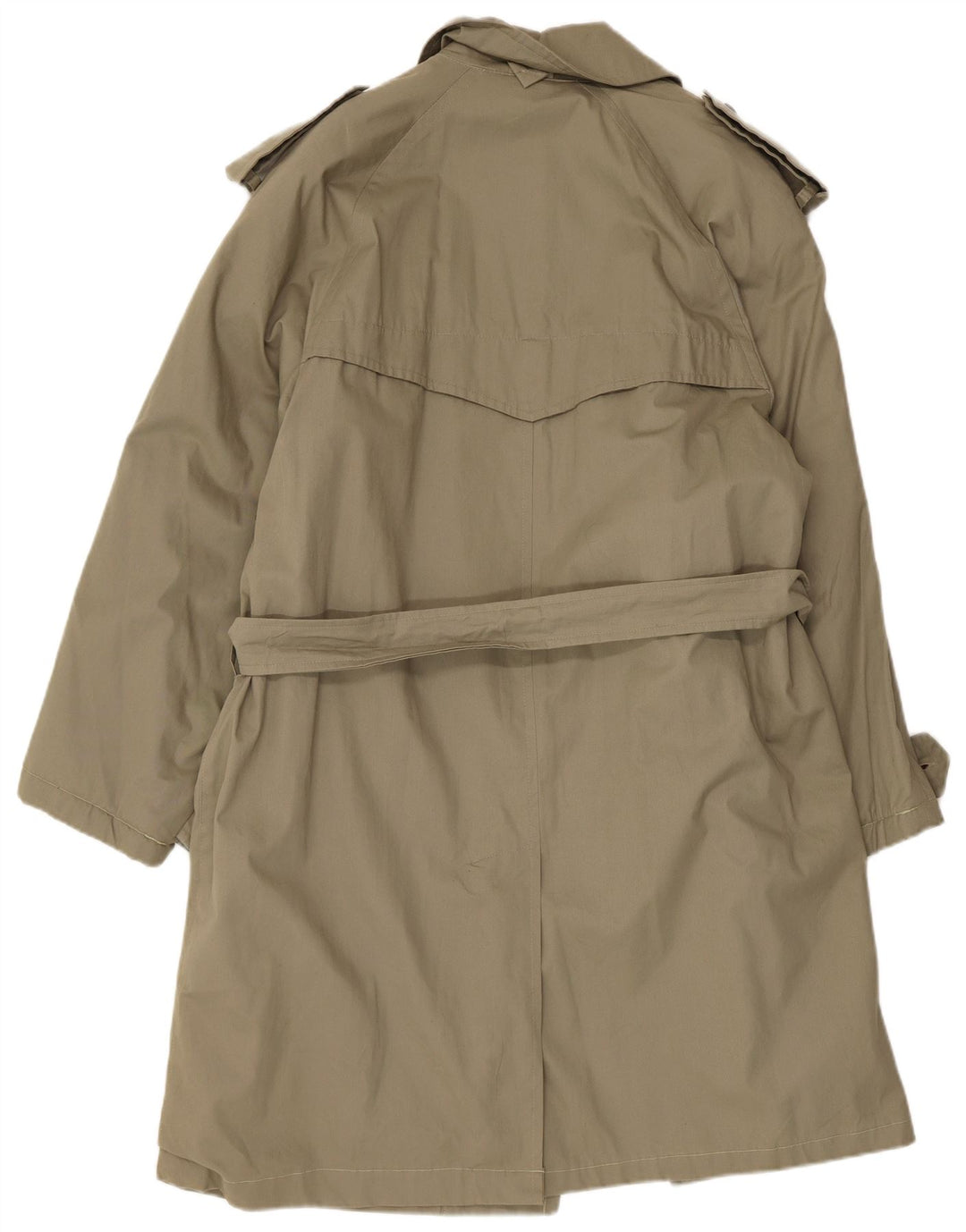 Trench da uomo vintage UK 36 piccolo cotone kaki