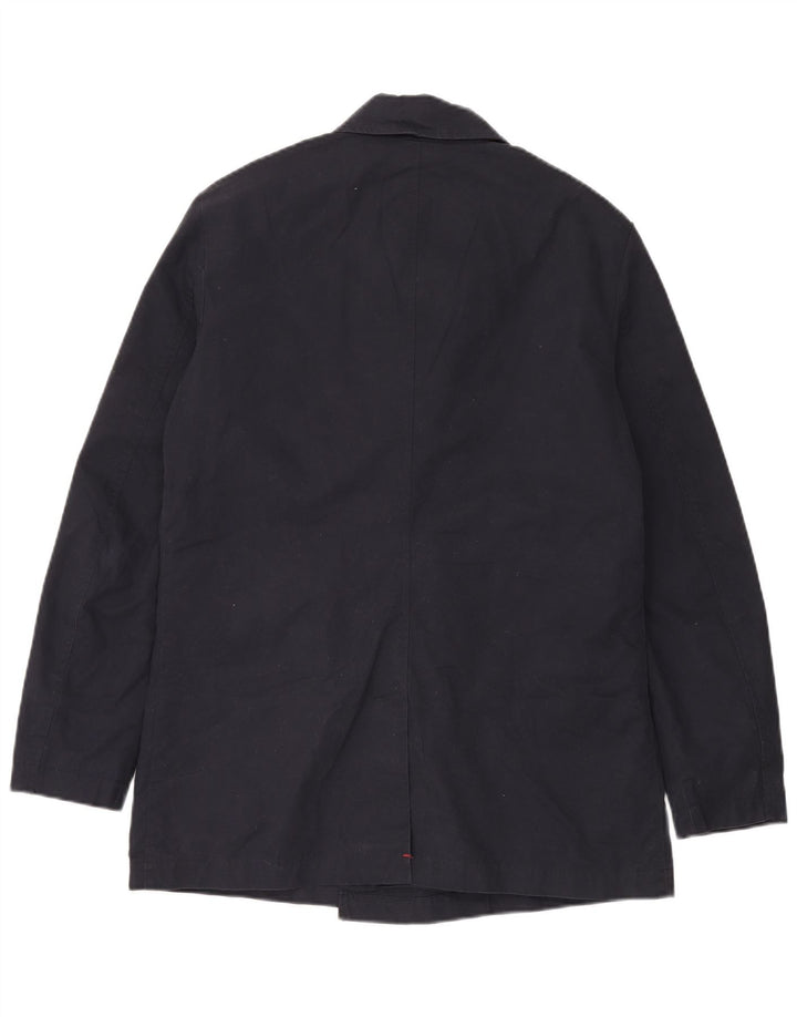 Cappotto da marinaio da uomo Superdry UK 40 grande cotone blu navy