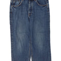 Jeans Boyfriend Capri da donna Marks & Spencer UK 12 medio W32 L22 blu