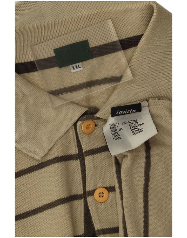 Polo Uomo Invicta 2XL Cotone a Righe Beige