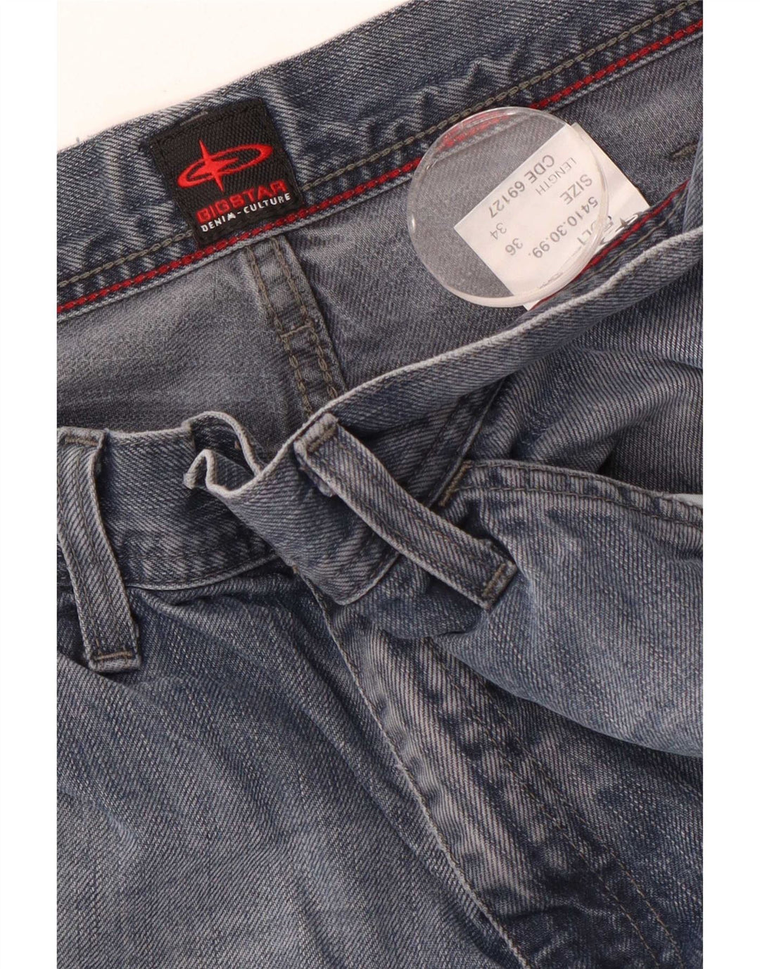 Jeans dritti da uomo Big Star W36 L34 cotone blu