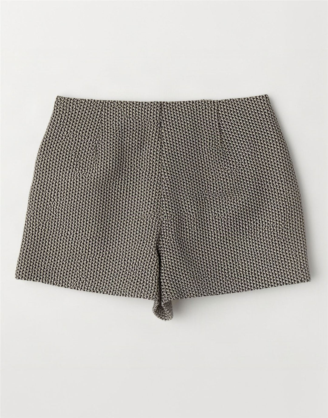 Pantaloni caldi a vita alta da donna Zara grandi W30 beige geometrici
