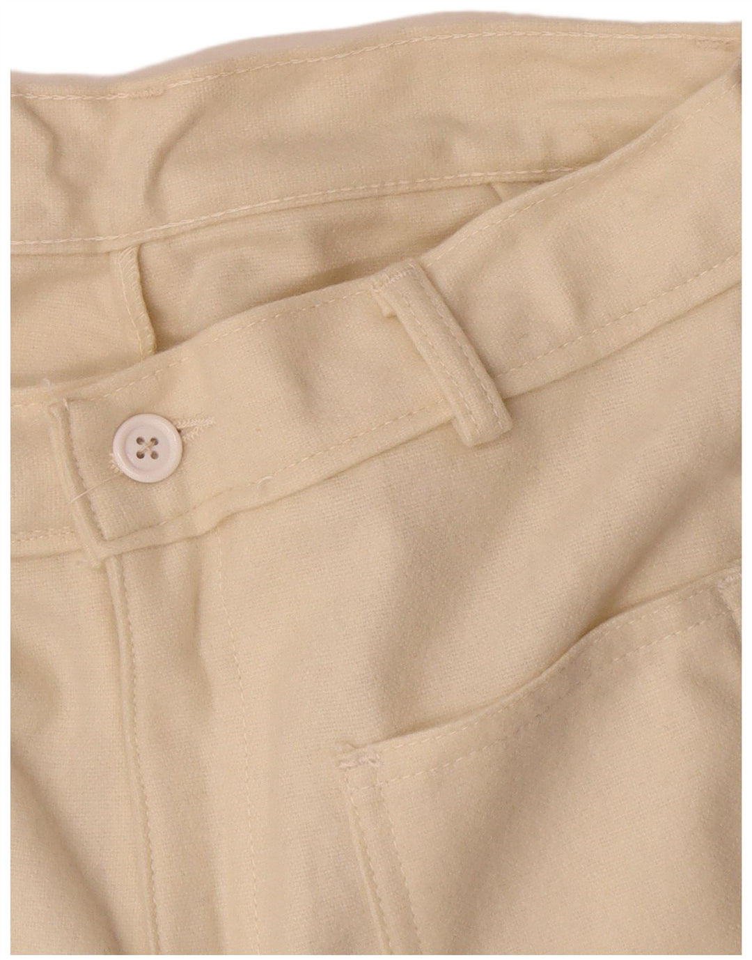 Pantaloni casual bootcut da donna vintage W26 L32 Beige