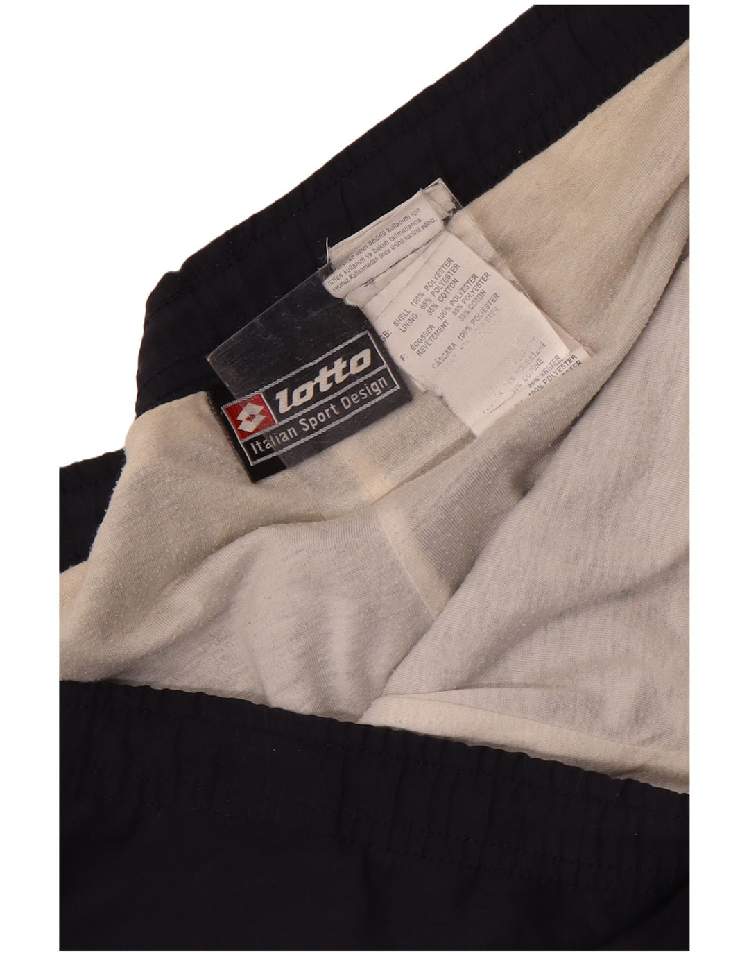 Pantaloni da tuta con grafica da uomo Lotto 2XL Poliestere a blocchi di colore blu navy