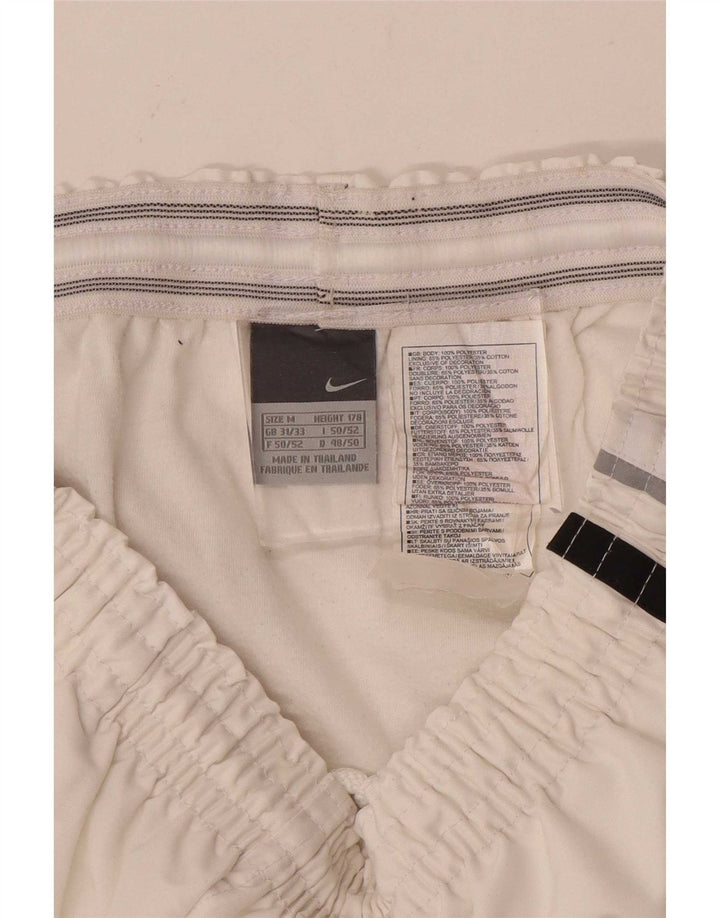 Pantaloncini sportivi da uomo Nike UK 31/33 Poliestere bianco medio