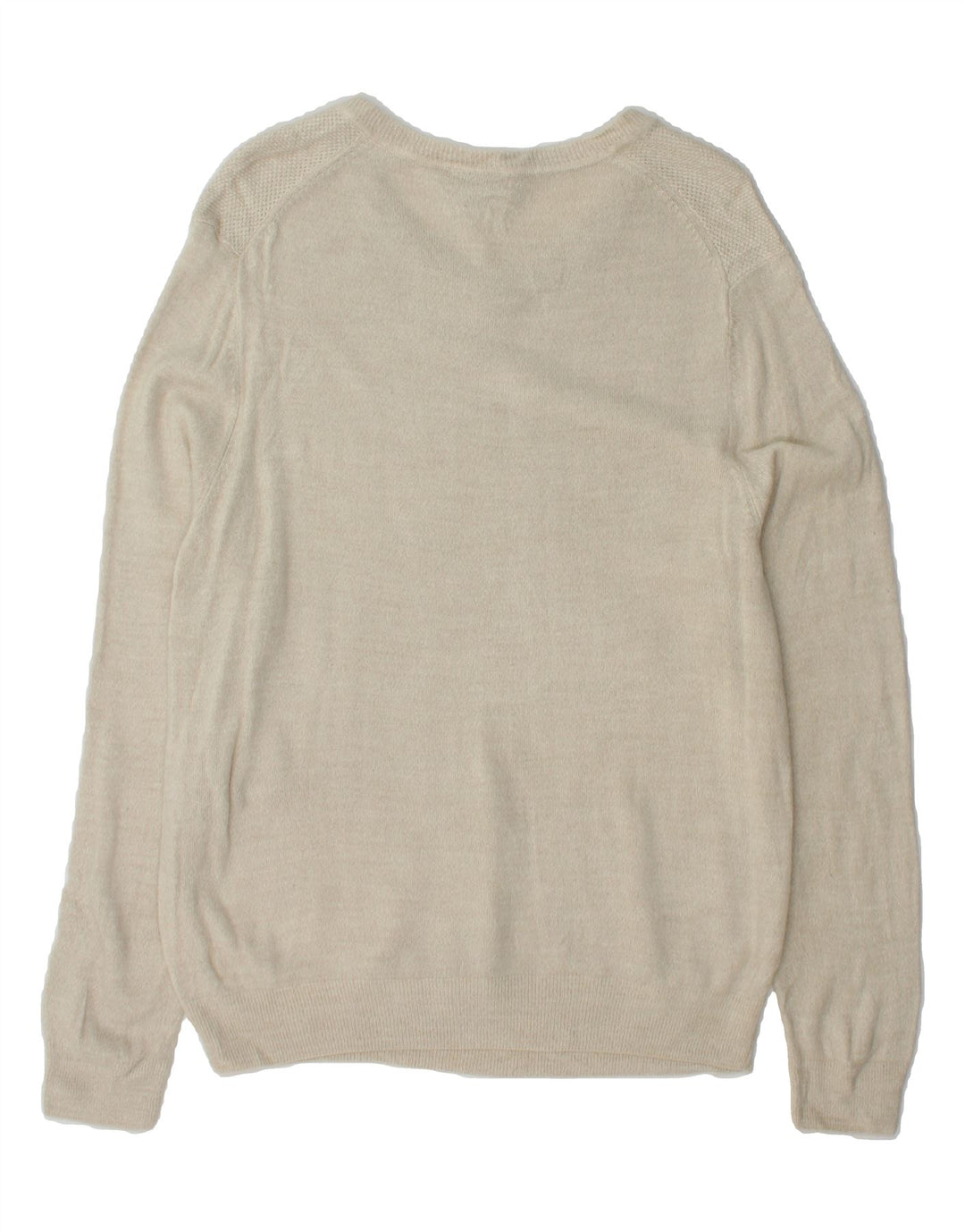DOCKERS Mens V-Neck Jumper Sweater Large Beige Acrylic Vintage Dockers and Second-Hand Dockers from Messina Hembry 