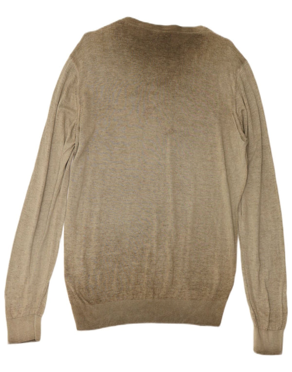 ARMANI JEANS Maglione da uomo con scollo a barca 2XL cotone kaki