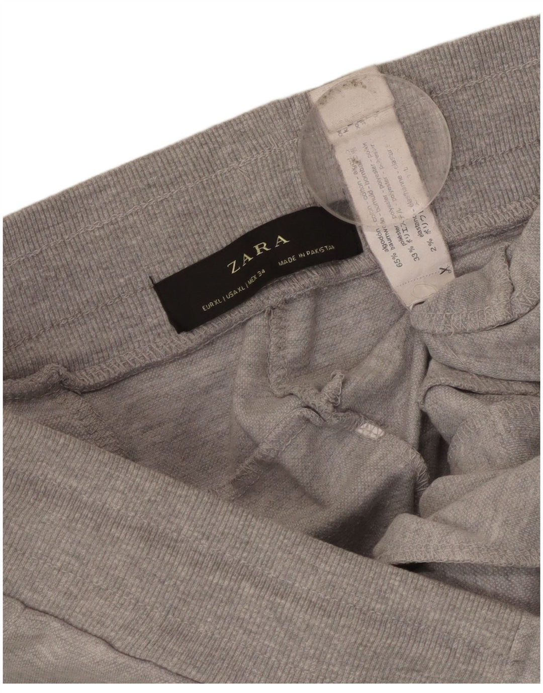 Pantaloni da tuta corti da uomo Zara Joggers XL in cotone grigio