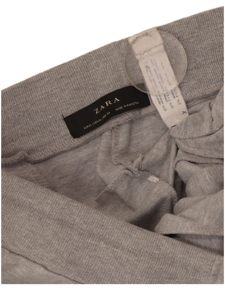 Pantaloni da tuta corti da uomo Zara Joggers XL in cotone grigio