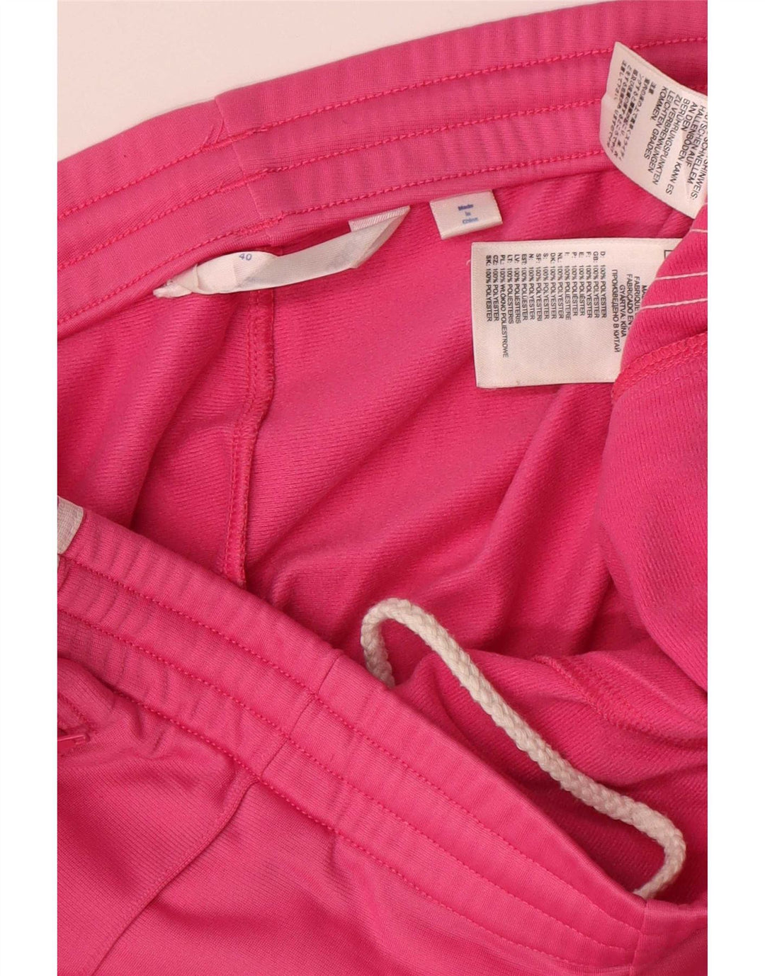 Pantaloni da tuta da donna Adidas EU 40 poliestere rosa medio