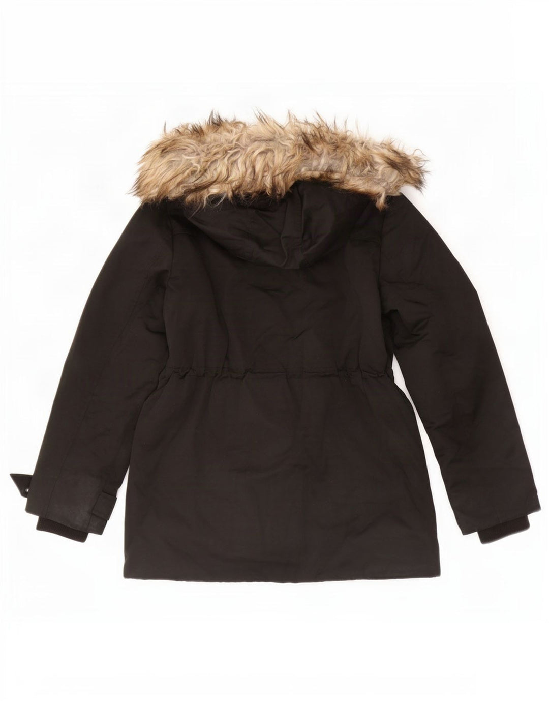 Giacca Parka con cappuccio da donna Topshop UK 8 Small Poliestere nero